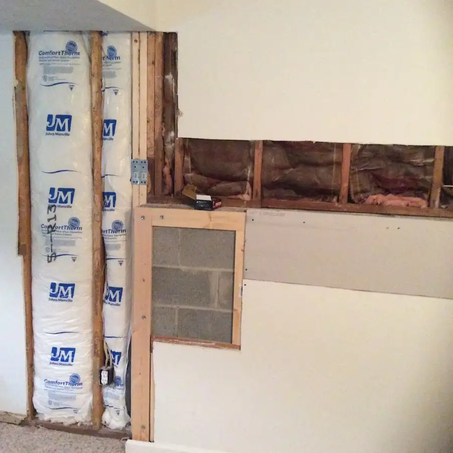 Wall insulation replacement during Odor Removal & Deodorization in New Bern